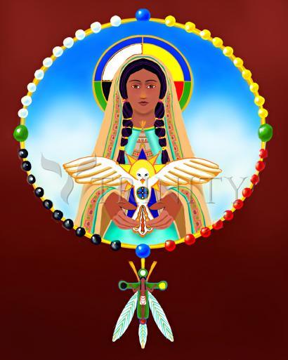 Metal Print - Lakota Rosary by Br. Mickey McGrath, OSFS - Trinity Stores