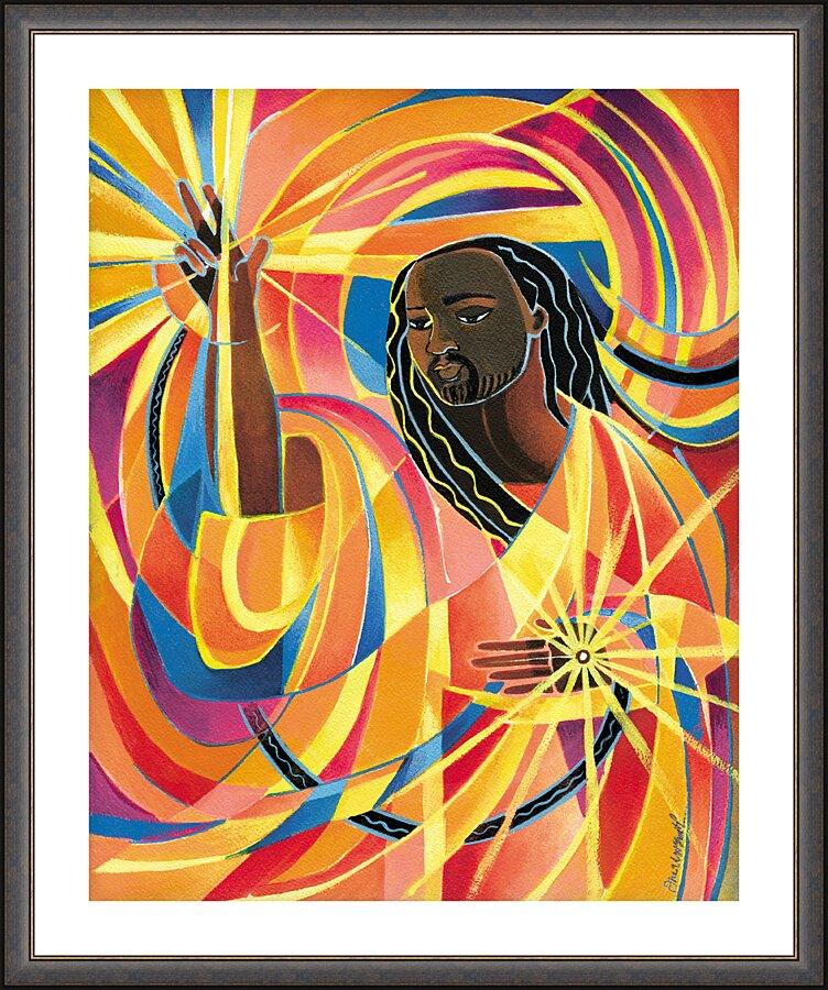 Wall Frame Espresso, Matted - Lord of the Dance by Br. Mickey McGrath, OSFS - Trinity Stores