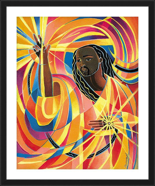 Wall Frame Black, Matted - Lord of the Dance by Br. Mickey McGrath, OSFS - Trinity Stores