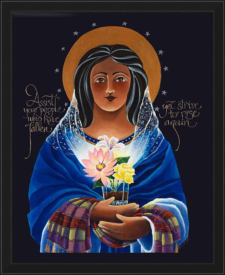 Wall Frame Black - Our Lady of Light: Help of the Addicted by Br. Mickey McGrath, OSFS - Trinity Stores