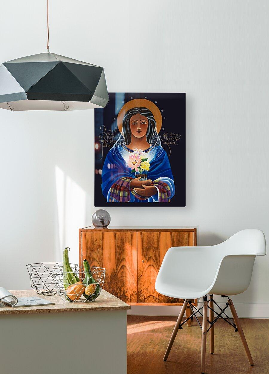 Metal Print - Our Lady of Light: Help of the Addicted by Br. Mickey McGrath, OSFS - Trinity Stores