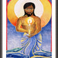 Wall Frame Espresso, Matted - Jesus: Light of the World by Br. Mickey McGrath, OSFS - Trinity Stores