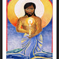 Wall Frame Black, Matted - Jesus: Light of the World by Br. Mickey McGrath, OSFS - Trinity Stores