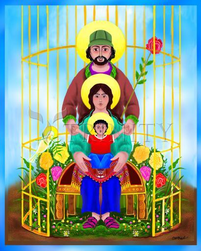 Metal Print - Our Lady Protector of Immigrants by Br. Mickey McGrath, OSFS - Trinity Stores