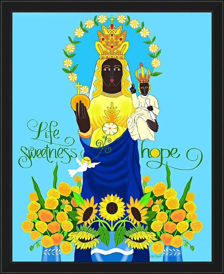 Wall Frame Black - Life Sweetness and Hope by Br. Mickey McGrath, OSFS - Trinity Stores