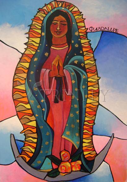 Wall Frame Espresso, Matted - Our Lady of Guadalupe by Br. Mickey McGrath, OSFS - Trinity Stores
