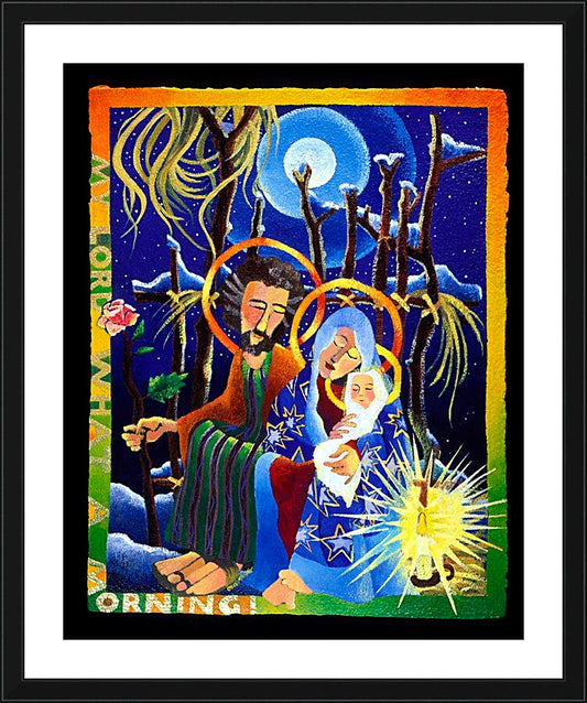 Wall Frame Black, Matted - My Lord What A Morning by Br. Mickey McGrath, OSFS - Trinity Stores