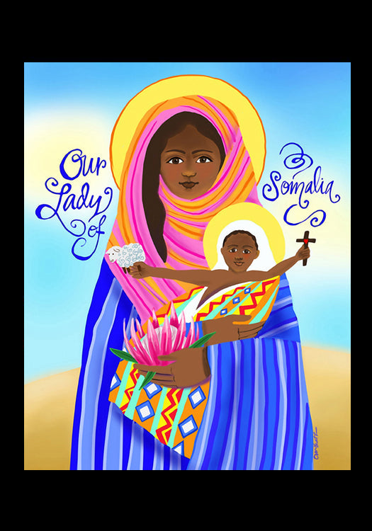 Our Lady of Somalia - Holy Card