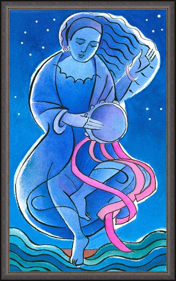 Wall Frame Espresso - St. Miriam Dancing in Darkness by Br. Mickey McGrath, OSFS - Trinity Stores