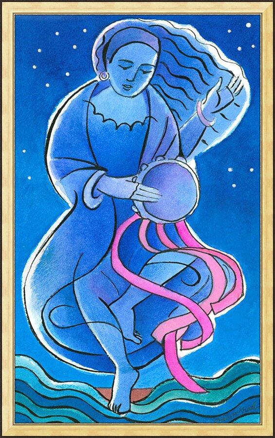 Wall Frame Gold - St. Miriam Dancing in Darkness by Br. Mickey McGrath, OSFS - Trinity Stores