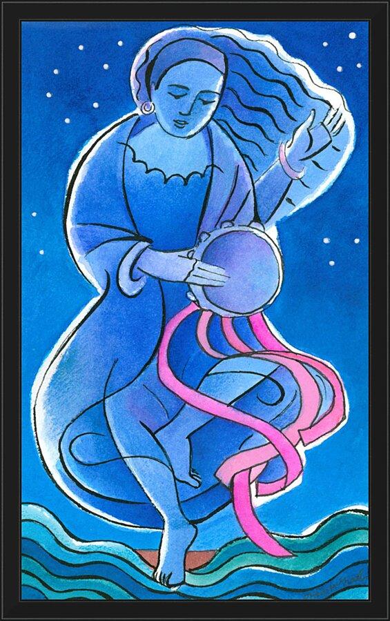 Wall Frame Black - St. Miriam Dancing in Darkness by Br. Mickey McGrath, OSFS - Trinity Stores