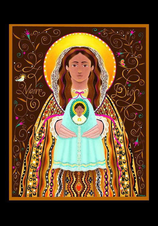 Madre Dios - Holy Card by Br. Mickey McGrath, OSFS - Trinity Stores