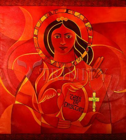 Wall Frame Black, Matted - Mary, Domina Lucis by Br. Mickey McGrath, OSFS - Trinity Stores