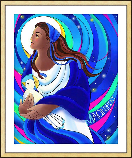 Wall Frame Gold, Matted - Magnificat by Br. Mickey McGrath, OSFS - Trinity Stores