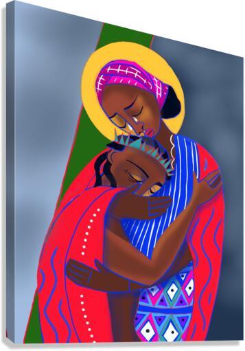 Canvas Print - Jesus Meets His Mother by Br. Mickey McGrath, OSFS - Trinity Stores