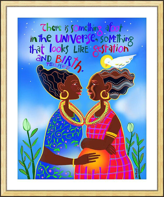 Wall Frame Gold, Matted - Mothers of Hope by Br. Mickey McGrath, OSFS - Trinity Stores