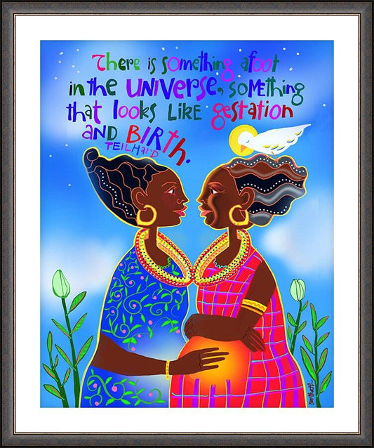 Wall Frame Espresso, Matted - Mothers of Hope by Br. Mickey McGrath, OSFS - Trinity Stores