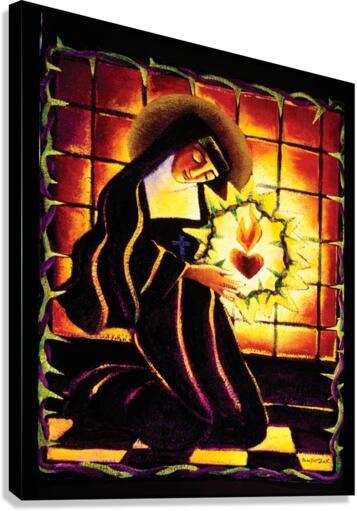Canvas Print - St. Margaret Mary Alacoque by Br. Mickey McGrath, OSFS - Trinity Stores
