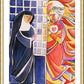 Wall Frame Gold, Matted - St. Margaret Mary Alacoque, Cloister by Br. Mickey McGrath, OSFS - Trinity Stores