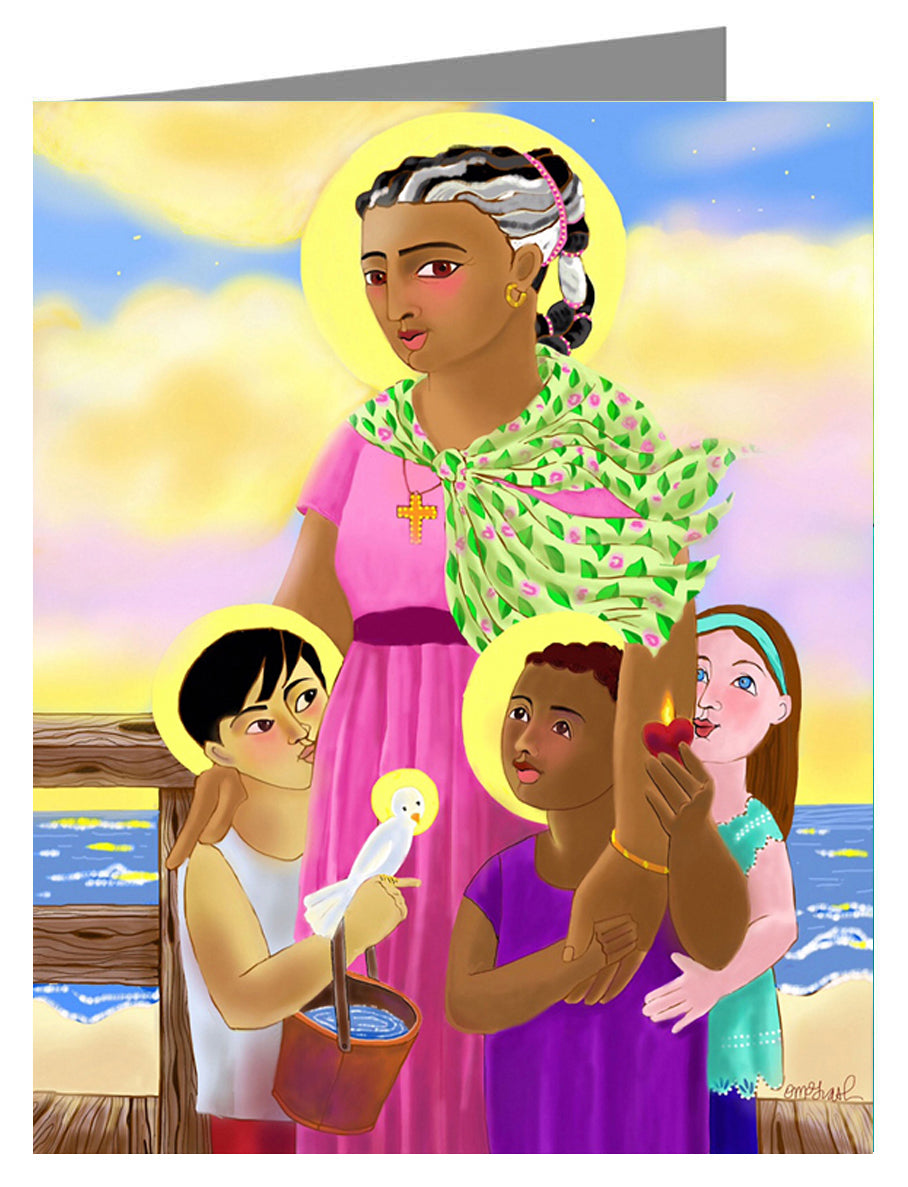 St. Martha - Custom Text Note Card