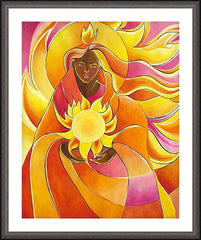 Wall Frame Espresso - Mary, Our Lady of Light by M. McGrath