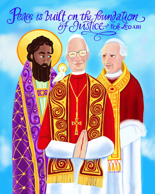 Metal Print - Peace is Built of the Foundation of Justice by M. McGrath