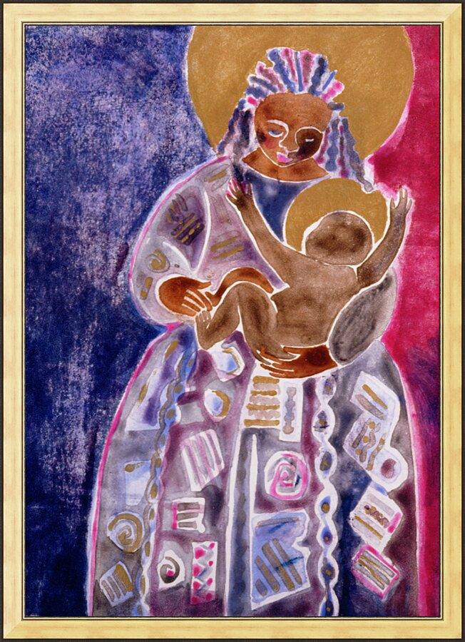 Wall Frame Gold - Mother and Son by Br. Mickey McGrath, OSFS - Trinity Stores