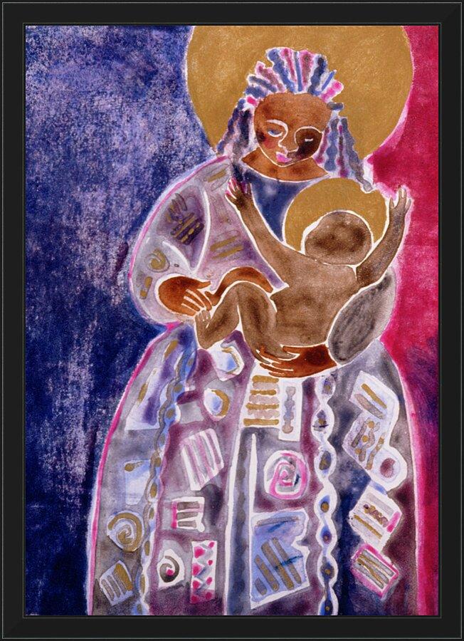 Wall Frame Black - Mother and Son by Br. Mickey McGrath, OSFS - Trinity Stores
