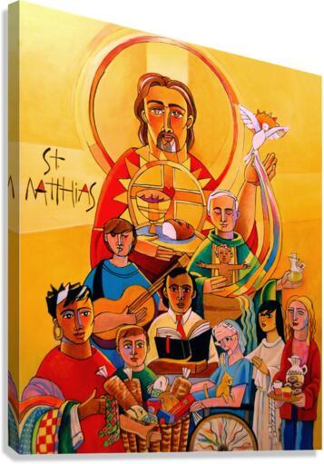 Canvas Print - St. Matthias the Apostle by Br. Mickey McGrath, OSFS - Trinity Stores