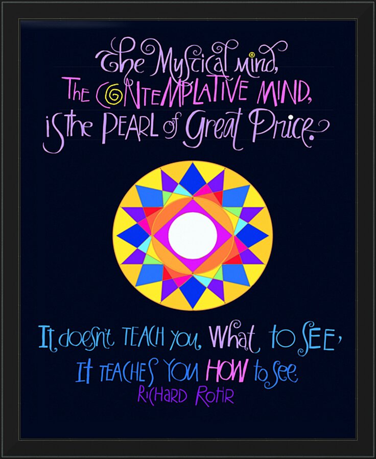 Wall Frame Black - Mystical Mind by M. McGrath