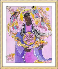 Wall Frame Gold - Mary, Mystical Rose by M. McGrath