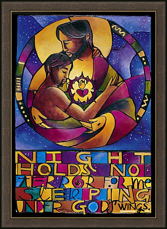 Wall Frame Espresso - Night Holds No Terror by Br. Mickey McGrath, OSFS - Trinity Stores