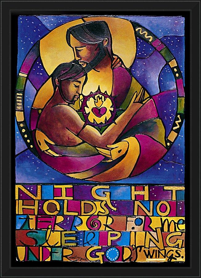 Wall Frame Black - Night Holds No Terror by Br. Mickey McGrath, OSFS - Trinity Stores