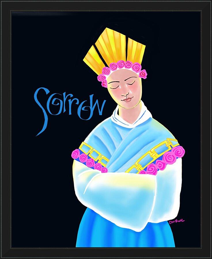 Wall Frame Black - Our Lady of La Salette by Br. Mickey McGrath, OSFS - Trinity Stores