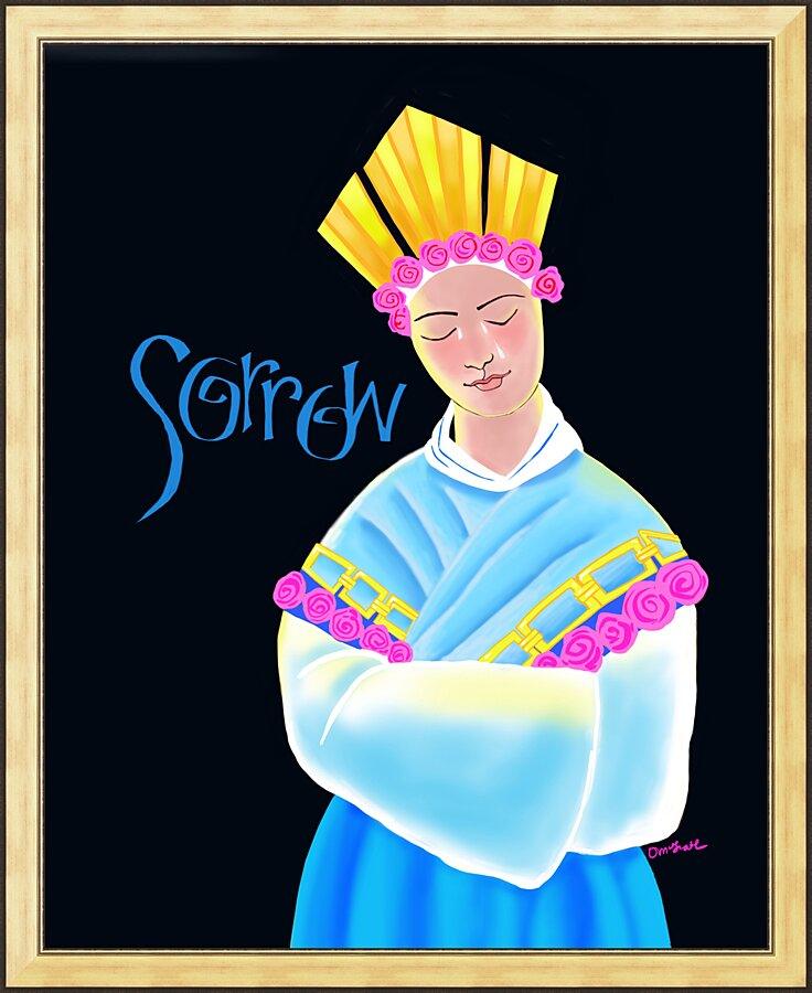 Wall Frame Gold - Our Lady of La Salette by Br. Mickey McGrath, OSFS - Trinity Stores