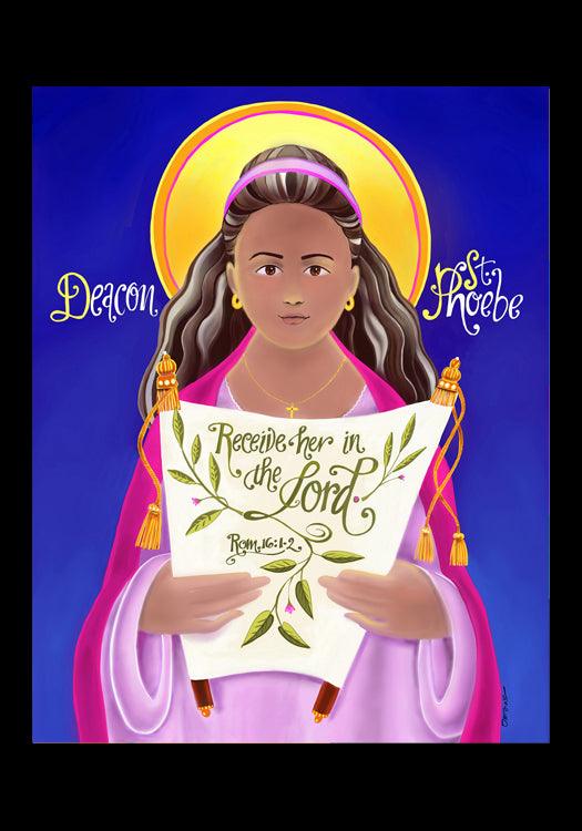 St. Phoebe - Holy Card by Br. Mickey McGrath, OSFS - Trinity Stores