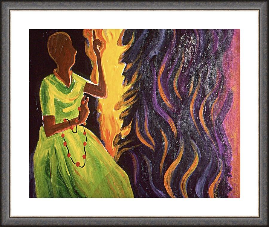 Wall Frame Espresso, Matted - Sr. Thea Bowman: Precious Lord by Br. Mickey McGrath, OSFS - Trinity Stores