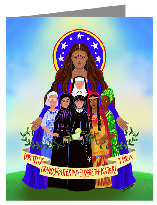 Note Card - Mary, Patroness of America by M. McGrath