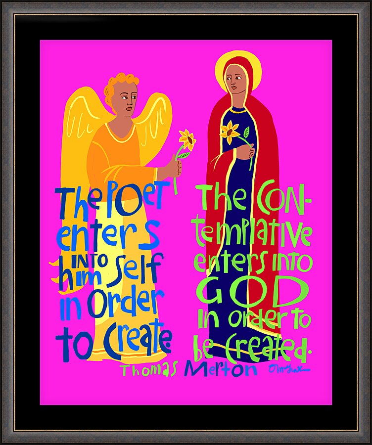 Wall Frame Espresso - Poet and the Contemplative by M. McGrath