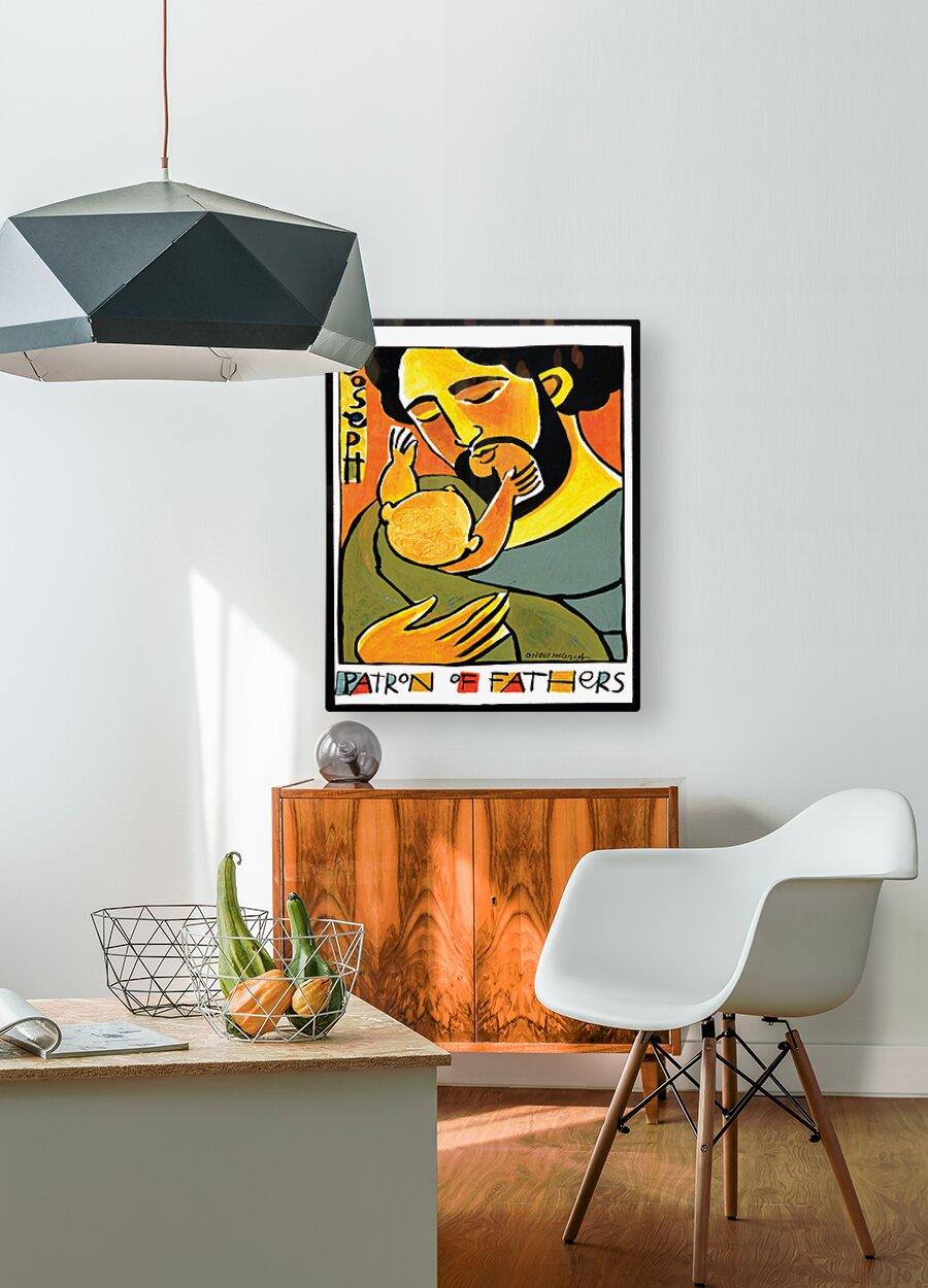 Acrylic Print - St. Joseph, Patron of Fathers by Br. Mickey McGrath, OSFS - Trinity Stores