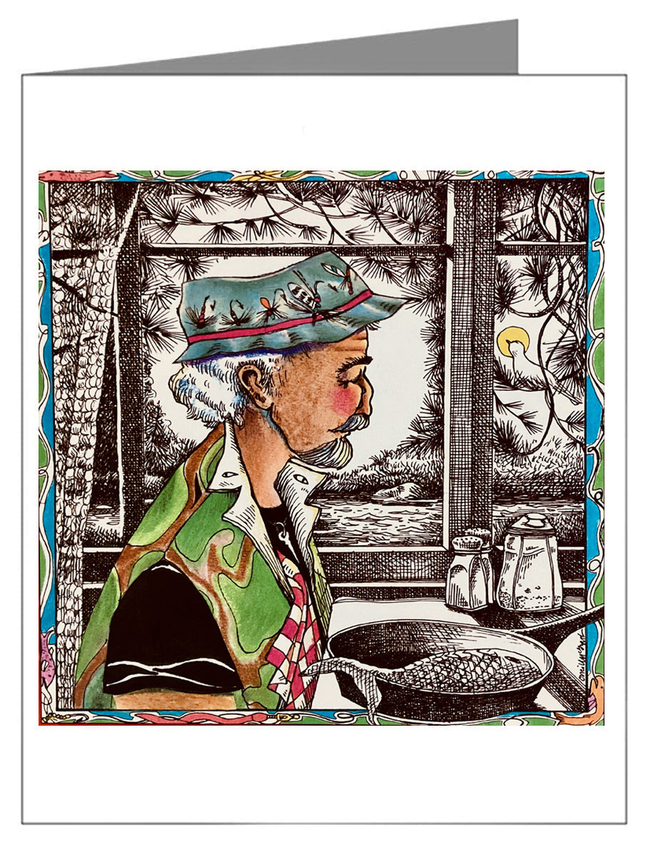 St. Peter, Patron of Fisherman - Custom Text Note Card