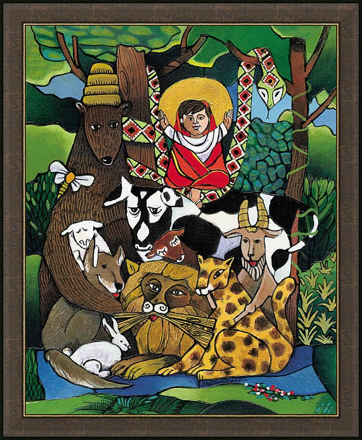 Wall Frame Espresso - Prince of Peace by Br. Mickey McGrath, OSFS - Trinity Stores
