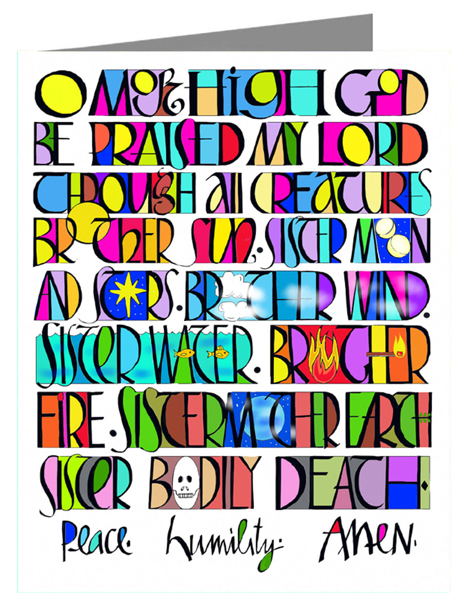 All Creatures Praise the Lord - Custom Text Note Card