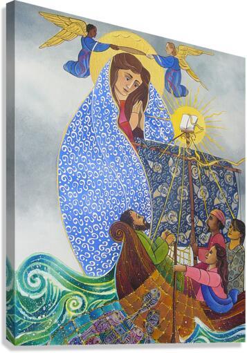 Canvas Print - Mary, Queen of the Apostles by Br. Mickey McGrath, OSFS - Trinity Stores