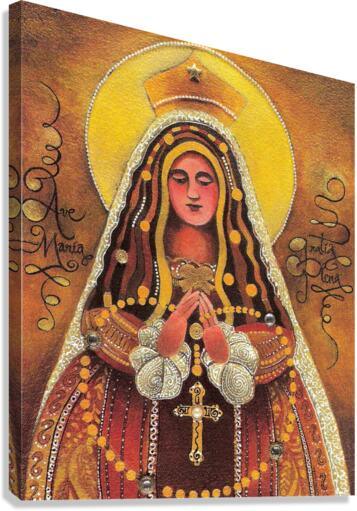 Canvas Print - Mary, Queen of the Rosary by Br. Mickey McGrath, OSFS - Trinity Stores