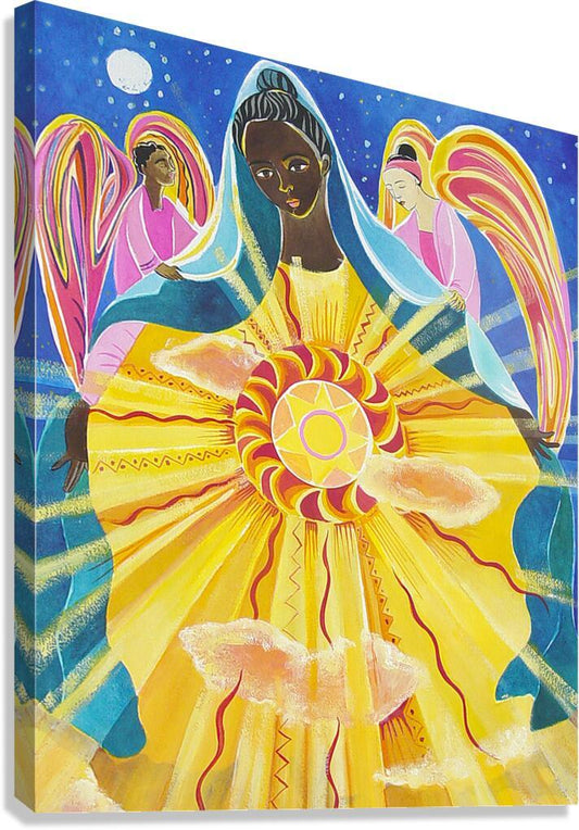 Canvas Print - Mary, Queen of the Universe by Br. Mickey McGrath, OSFS - Trinity Stores