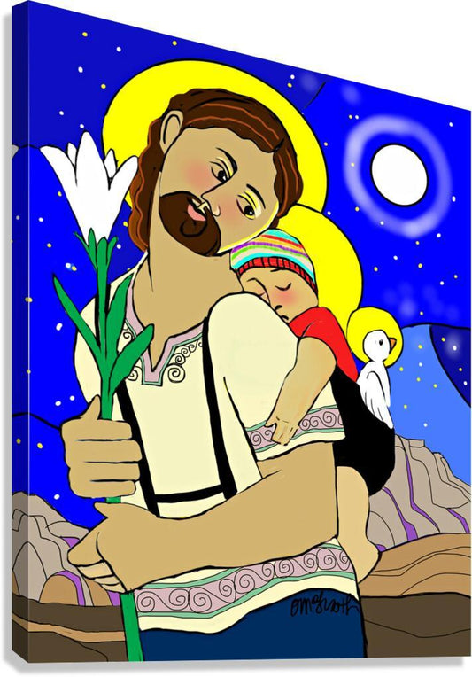 Canvas Print - Resting on the Flight to Egypt by Br. Mickey McGrath, OSFS - Trinity Stores