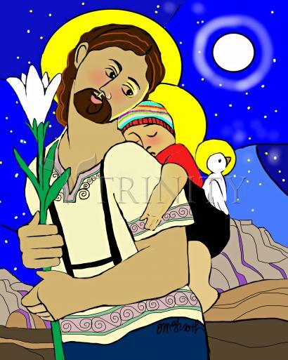 Acrylic Print - Resting on the Flight to Egypt by Br. Mickey McGrath, OSFS - Trinity Stores