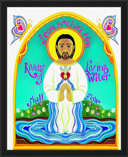 Wall Frame Black - Rivers of Living Water by Br. Mickey McGrath, OSFS - Trinity Stores