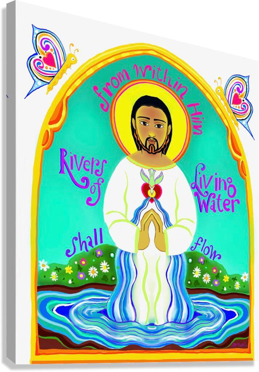 Canvas Print - Rivers of Living Water by Br. Mickey McGrath, OSFS - Trinity Stores